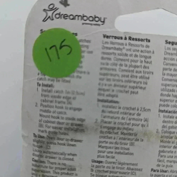 Dreambaby 6 Spring Latches XTRA VALUE PACK Great for Childproof Cabinets Drawers - Picture 3 of 4